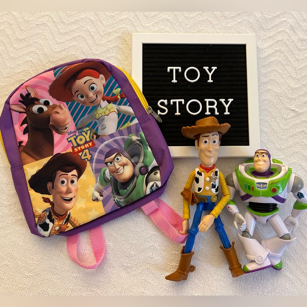 Toy Story mini backpack and action figures